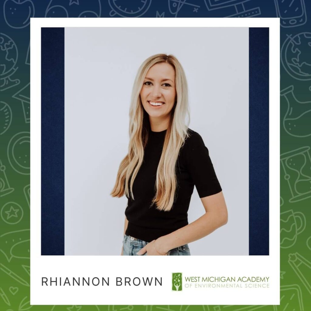 Photo of West Michigan Academy of Environmental Science Kindergarten teacher Rhiannon Brown