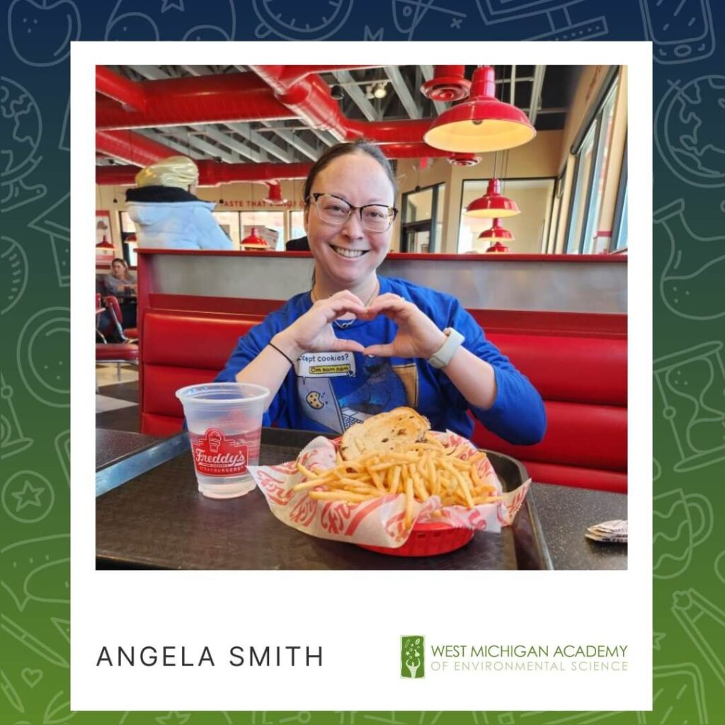 Photo of fourth grade teacher at West Michigan Academy of Environmental Science, Angela Smith